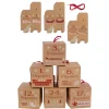 Adventskalender Set 'Zahlenschachtel', 24-teilig