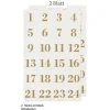 Adventskalender-Zahlen 'Goldene Zahlen', 48 Stück