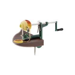 Apfelschälmaschine mit Schraubzwinge