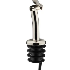 Ausgießer Messing mit Lamellenstopfen und Schutzklappe