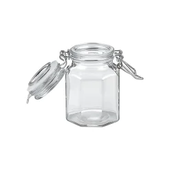 Bügelglas  100 ml achteckig