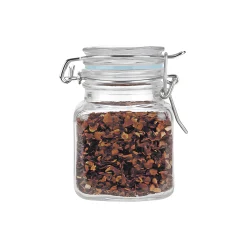 Bügelglas  100 ml eckig