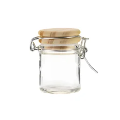 Bügelglas   45 ml mit Holzdeckel