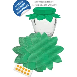 Blattdeckchen Ø 160 mm, grün, 10 Stück