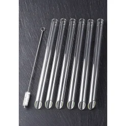 Bubble Tea Glastrinkhalme 21 cm, Ø 14 mm, 6 Stück