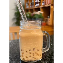 Bubble Tea Glastrinkhalme 21 cm, Ø 14 mm, 6 Stück