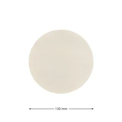 Deckchen 130 mm natur rund