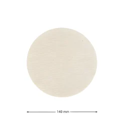 Deckchen 140 mm natur rund