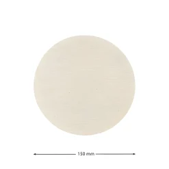 Deckchen 150 mm natur rund