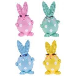 Deko-Figuren 'Ostereier-Hasen' 6 cm, 4 Stück