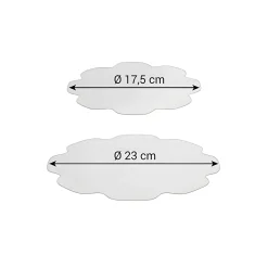 Elastische Silikon-Deckel '4Food' Ø 17 und 23 cm, 2er Set
