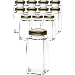 12er Set Cubi 100 ml TO 38 mit Deckel gold