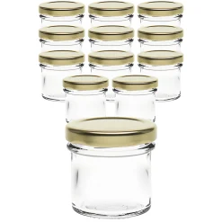 12er Set Ingenio 72 ml mit Deckel gold