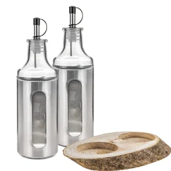 Essig- und Ölspender Menage-Set, 3-teilig