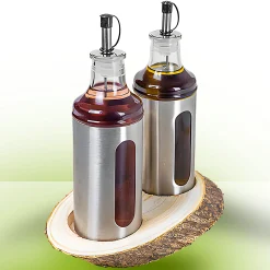 Essig- und Ölspender Menage-Set, 3-teilig
