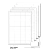 Etiketten 48,5 x 25,4 mm weiß -  5 Blatt A4