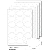 Etiketten oval 63,5 x 42,3 mm weiß -  5 Blatt A4