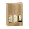 Flaschenkarton 3er 170 x 55 x 240 mm natur