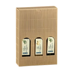 Flaschenkarton 3er 170 x 55 x 240 mm natur