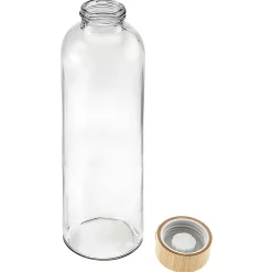 Glasflasche  700 ml mit Bambusdeckel