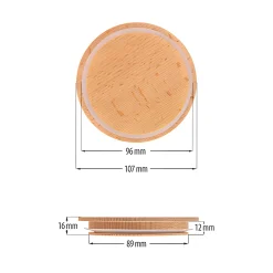 Holzdeckel Ø 107 mm, auch für WECK RR 100