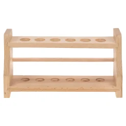 Holzgestell für 6 Reagenzgläser