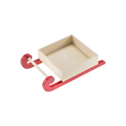 Holzkiste auf Schlittengestell 22 x 13 x 5 cm