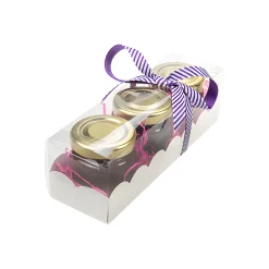 Klarsichtschachtel 160 x 50 x 50 mm mit Einlage weiß