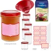 Komplett-Set Sturzglas 230 ml TO 66 rot mit vielen Extras