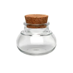 Korkenglas   40 ml bauchig