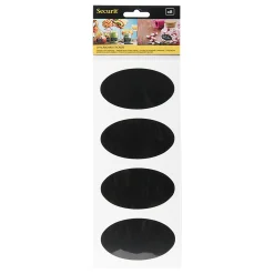 Kreideetikett oval 84 x 50 mm, 8 Stück