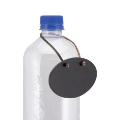 Kreidetafel-Anhängeetikett oval, 6 Stück plus Stift