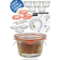 Kuchen im WECK-Gugelhupf Glas 165 ml, 6er Set