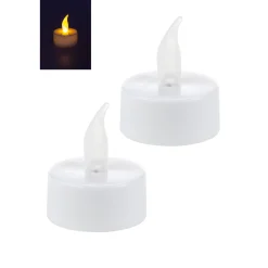 LED Flackernde Teelichter, 2 Stück