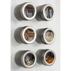 Magnetische Metalldose 110 ml mit Sichtverschluss