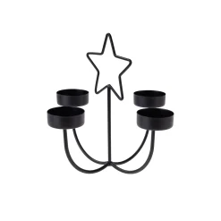 Metallkerzenhalter 'Stern', 4-armig