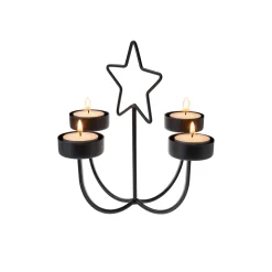 Metallkerzenhalter 'Stern', 4-armig