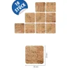Naturkork-Etikett 30 x 30 mm, 10 Stück