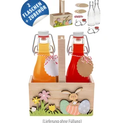 Osternest mit Bügelflaschen, 2er Set
