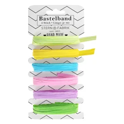 Papierbast 6 x 5 m, 20 mm, 6-farbig