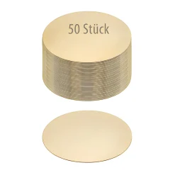 Pappscheibe Ø 160 mm gold/silber,  50 Stück