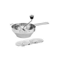 Passiermühle aus Edelstahl, 3 Einsätze