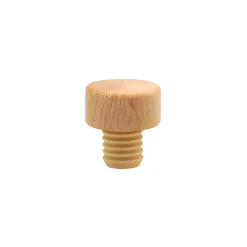 PE-Stopfen 15 mm gerillt mit Holzscheibe Ø 29 mm
