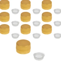 PP 31,5 gold Kunststoff mit Ausgießer und Originalitätsring, 10 Stück