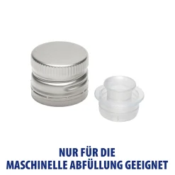 PP 31,5 silber Aluminium mit Ausgießer und Originalitätsring