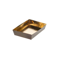 Schale 190 x 130 x 35 mm gold/marone