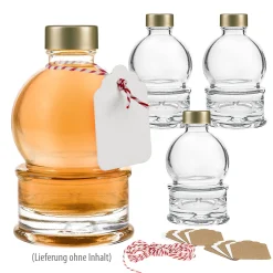 Schneekugel 200 ml, 4er Set