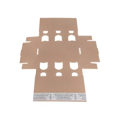 Sichtfensterkarton 6er 215 x 145 x 78 mm natur, selbstklebend