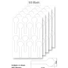 Siegeletiketten weiß - 50 Blatt A4