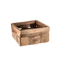 Spankorb geräuchert, 15,5 x 15,5 cm